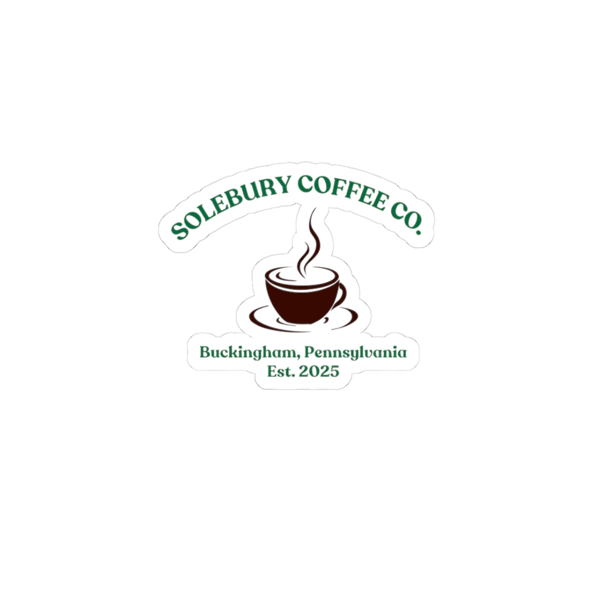 Solebury Coffee Co Stickers | Laptop Decals, Drink Coffee Stickers, Home Office Decor, Gift for Coffee Lovers