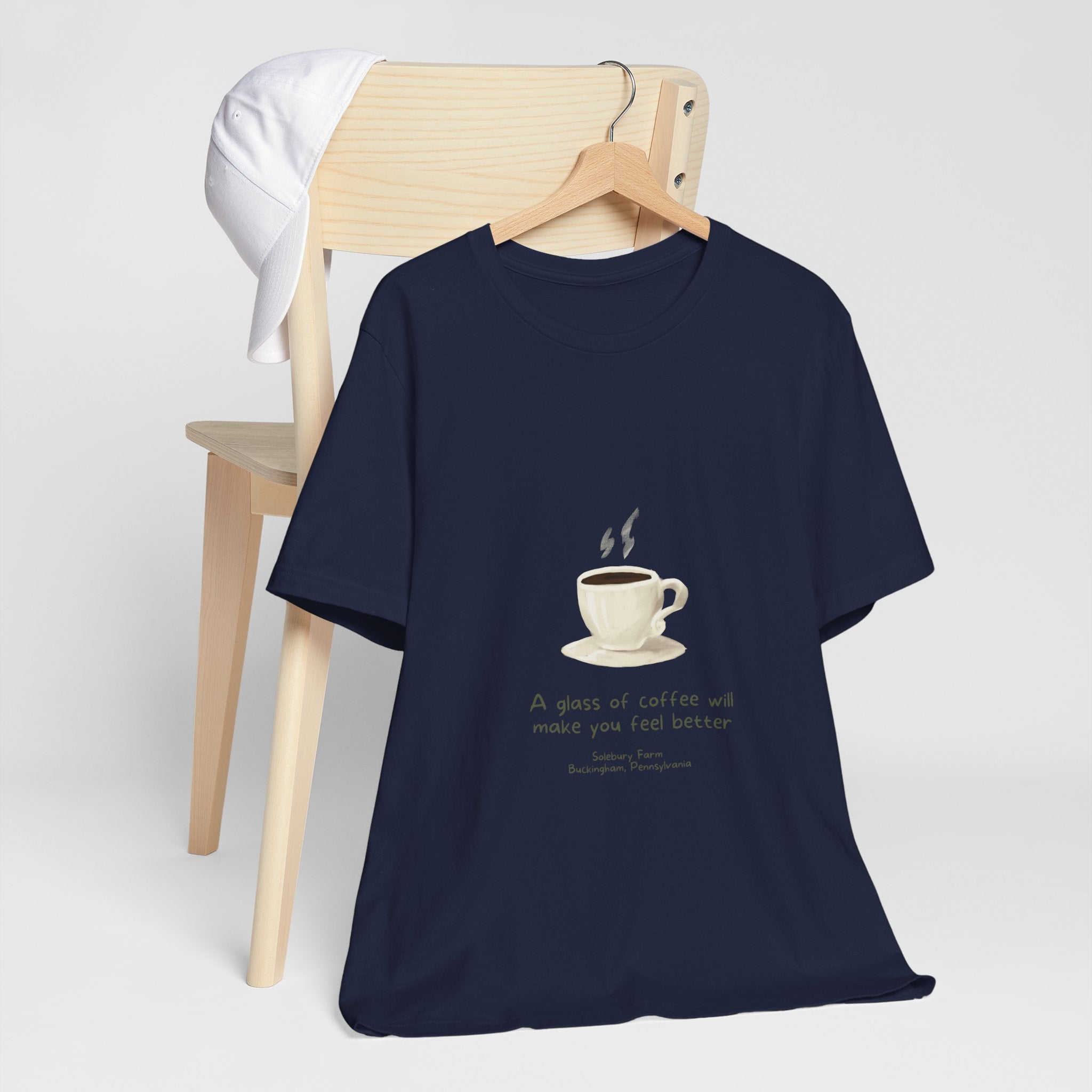 Coffee will make you feel better | Unisex Tee, Funny T-Shirt, Gift for Coffee Lovers, Casual Wear, Cozy Style, Birthday Gift, Tea and Coffee Enthusiast