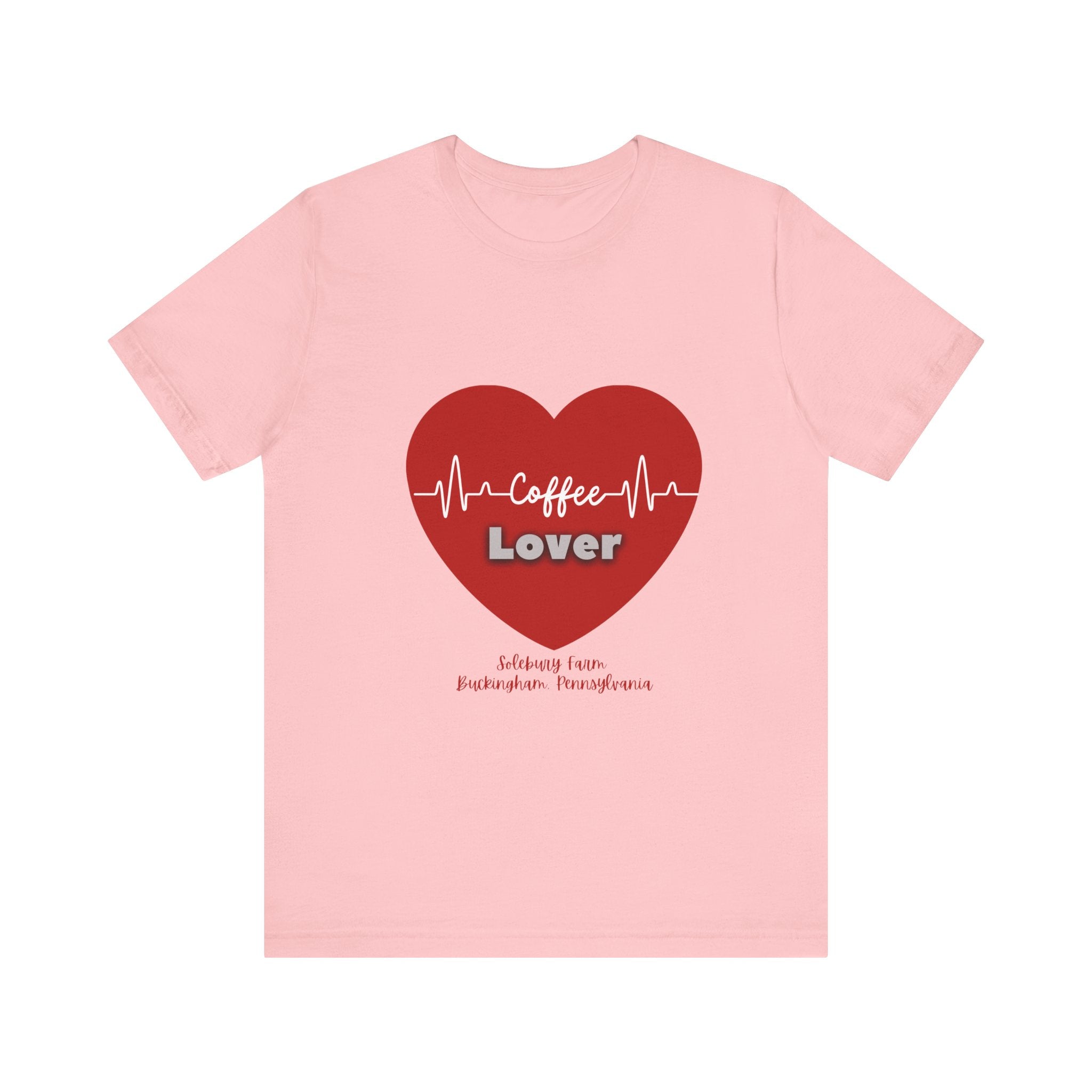 Coffee Lover Heartbeat Tee | Gift for Coffee Lovers, Brewed with Love, Casual T-Shirt, Perfect for Birthdays, Coffee Shop Days
