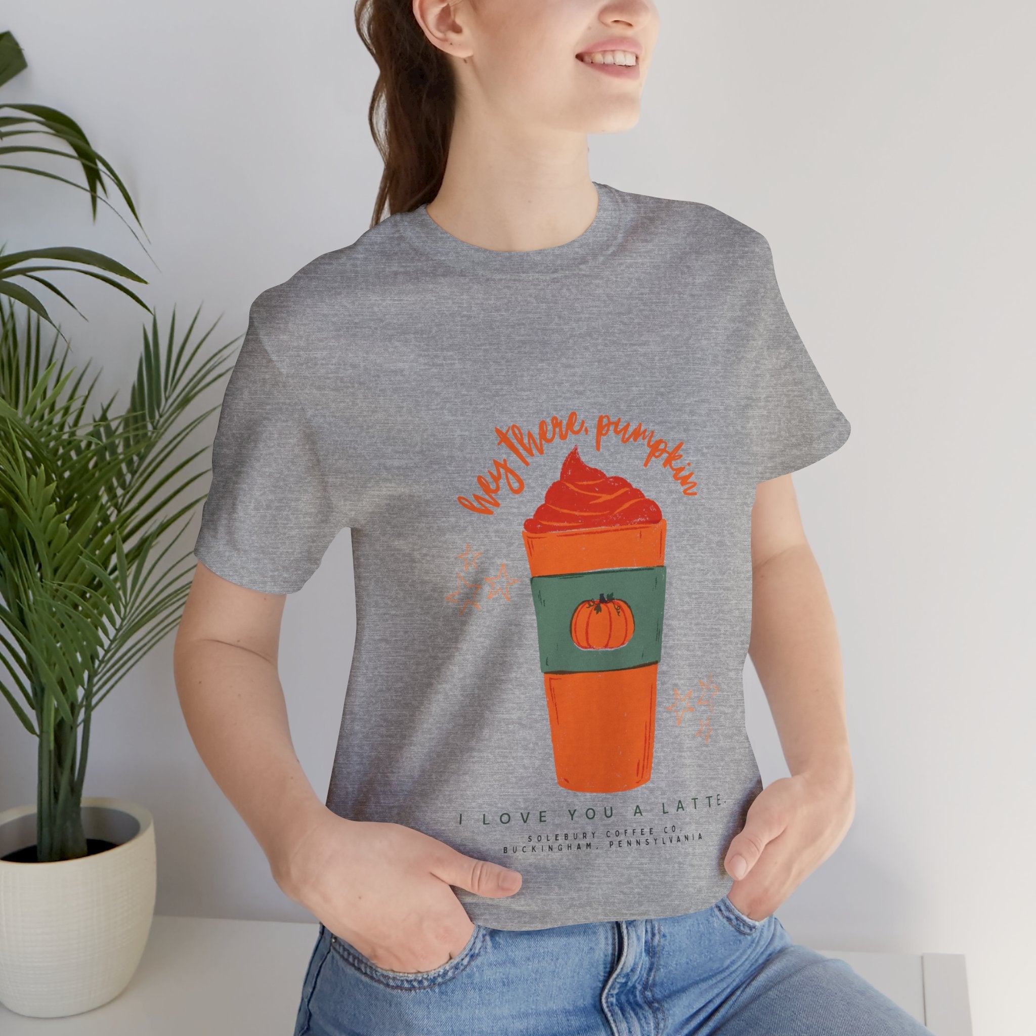Pumpkin Spice Lover Tee, Fall T-Shirt, Autumn Shirt, Coffee Enthusiast Gift, Halloween Apparel, Seasonal Fashion