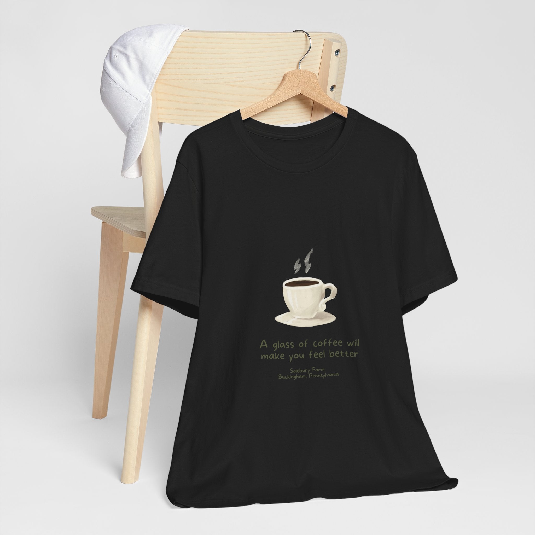 Coffee will make you feel better | Unisex Tee, Funny T-Shirt, Gift for Coffee Lovers, Casual Wear, Cozy Style, Birthday Gift, Tea and Coffee Enthusiast