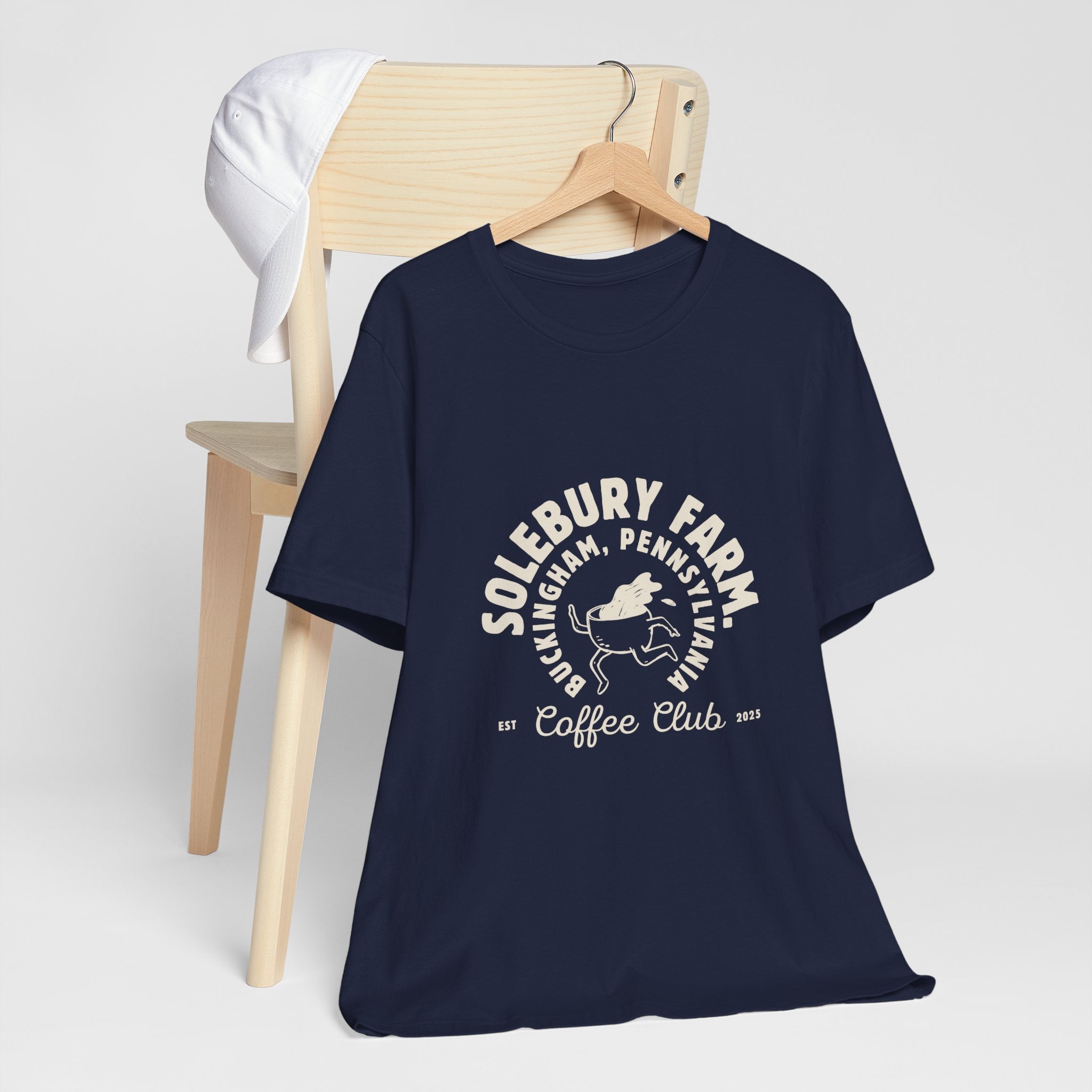 Solebury Farm Unisex Tee - Casual Coffee Lover's Essential, Ideal Gift for Birthdays, Holidays, Coffee Shop Outings, Summer Wear