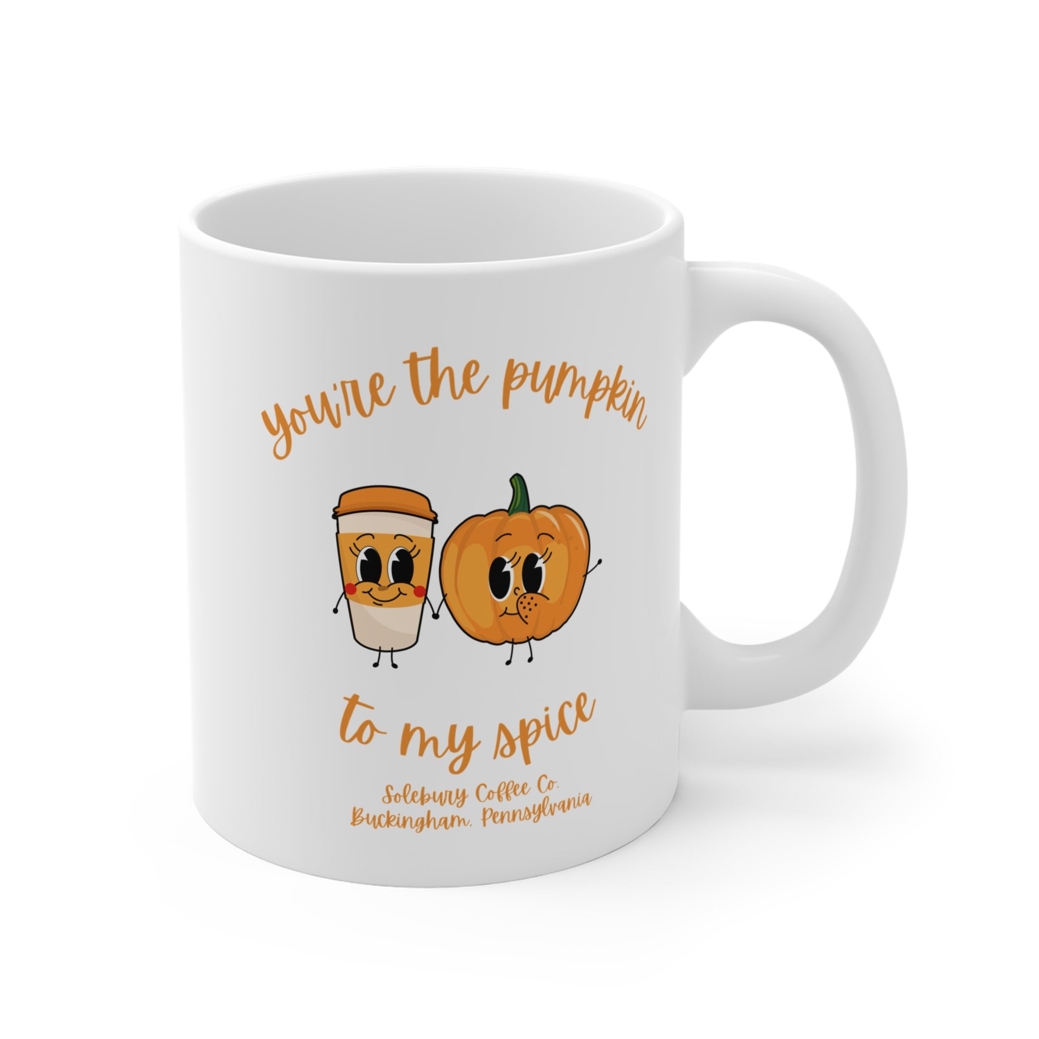 Pumpkin Spice Mug - You're the Pumpkin to My Spice Coffee Cup, Fall Decor, Halloween Gift, Cute Mug, Seasonal Mug