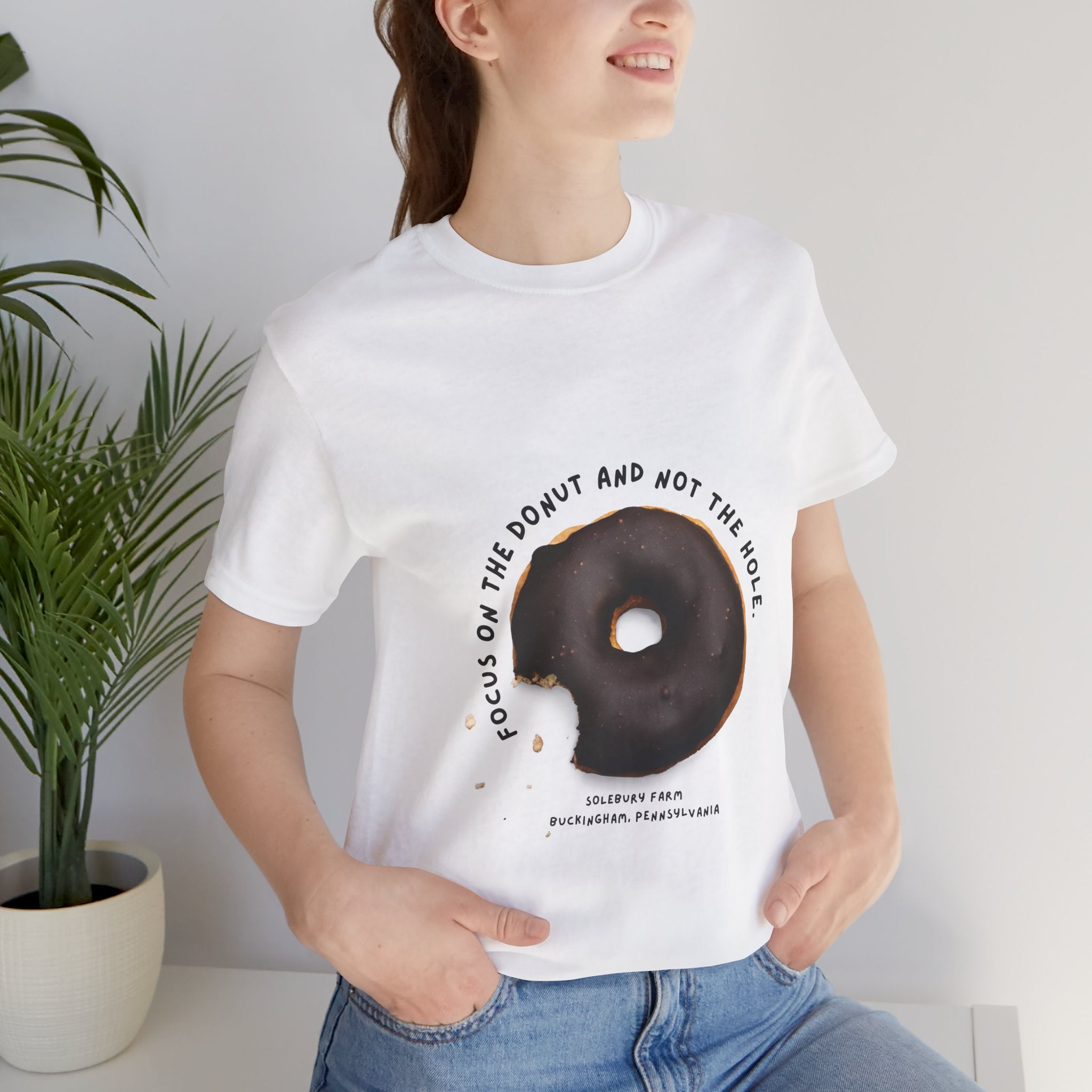 Focus on the donut tee - Perfect Gift for Food Lovers, Casual Wear, Birthday, Fun Apparel, Donut Lover Shirt