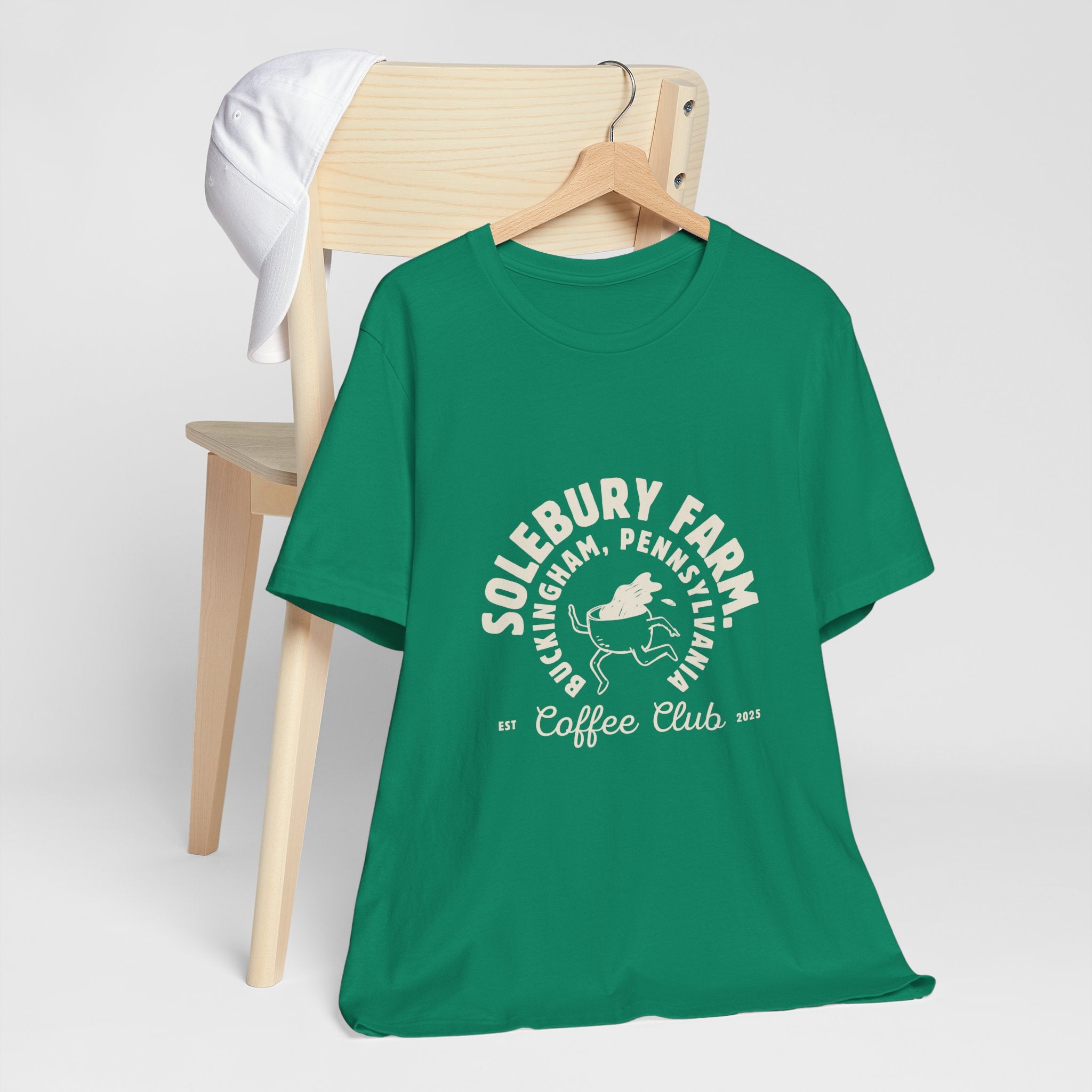Solebury Farm Unisex Tee - Casual Coffee Lover's Essential, Ideal Gift for Birthdays, Holidays, Coffee Shop Outings, Summer Wear