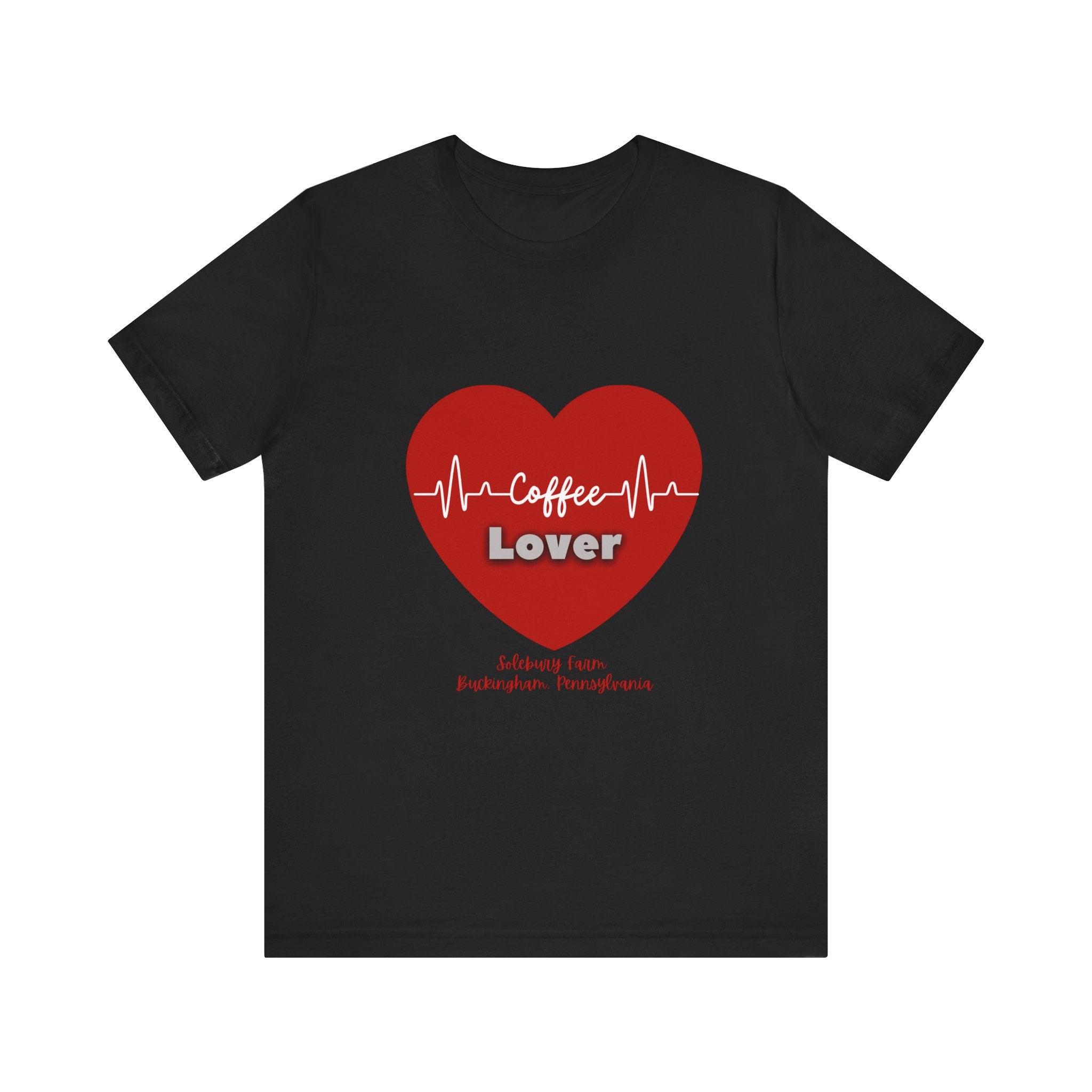 Coffee Lover Heartbeat Tee | Gift for Coffee Lovers, Brewed with Love, Casual T-Shirt, Perfect for Birthdays, Coffee Shop Days