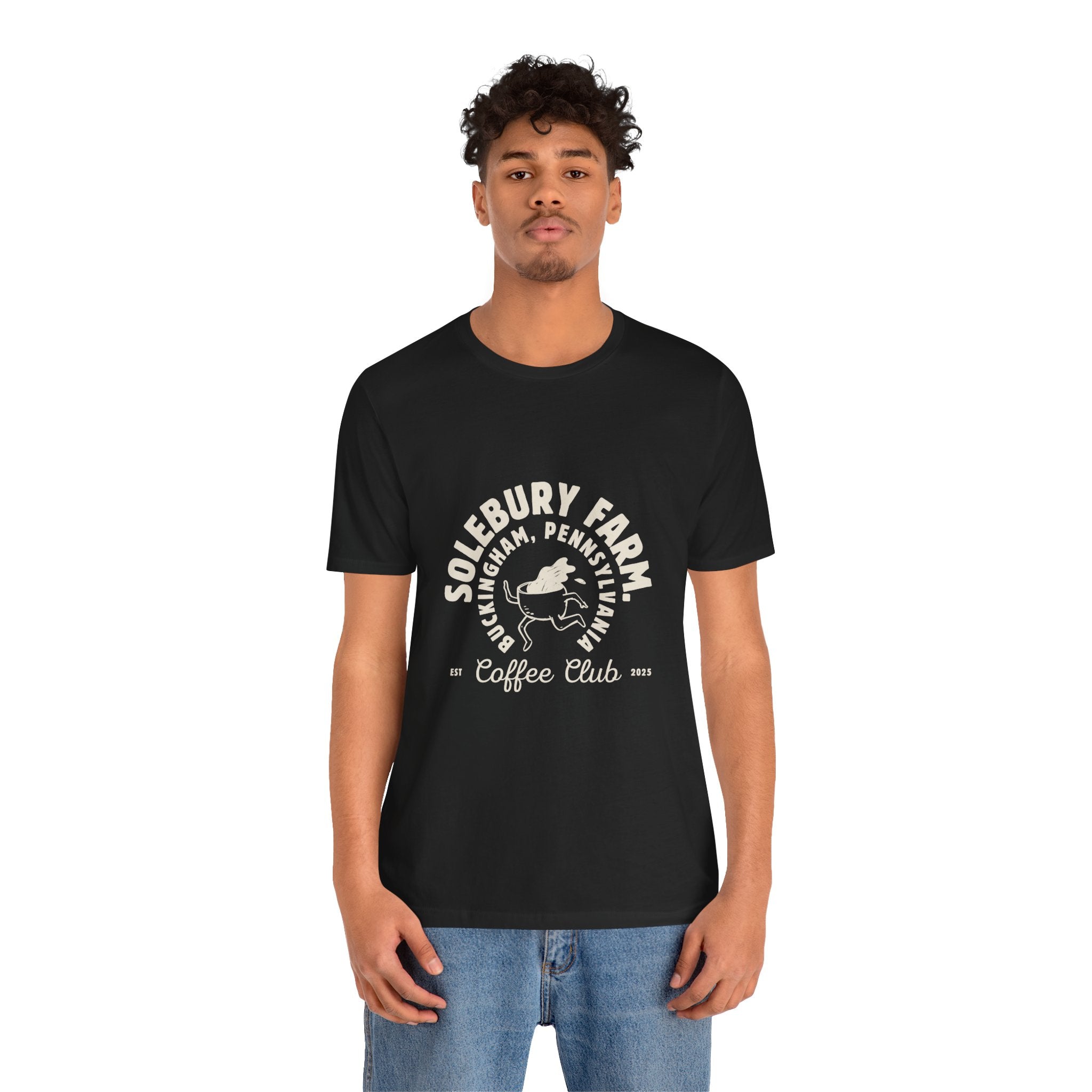Solebury Farm Unisex Tee - Casual Coffee Lover's Essential, Ideal Gift for Birthdays, Holidays, Coffee Shop Outings, Summer Wear