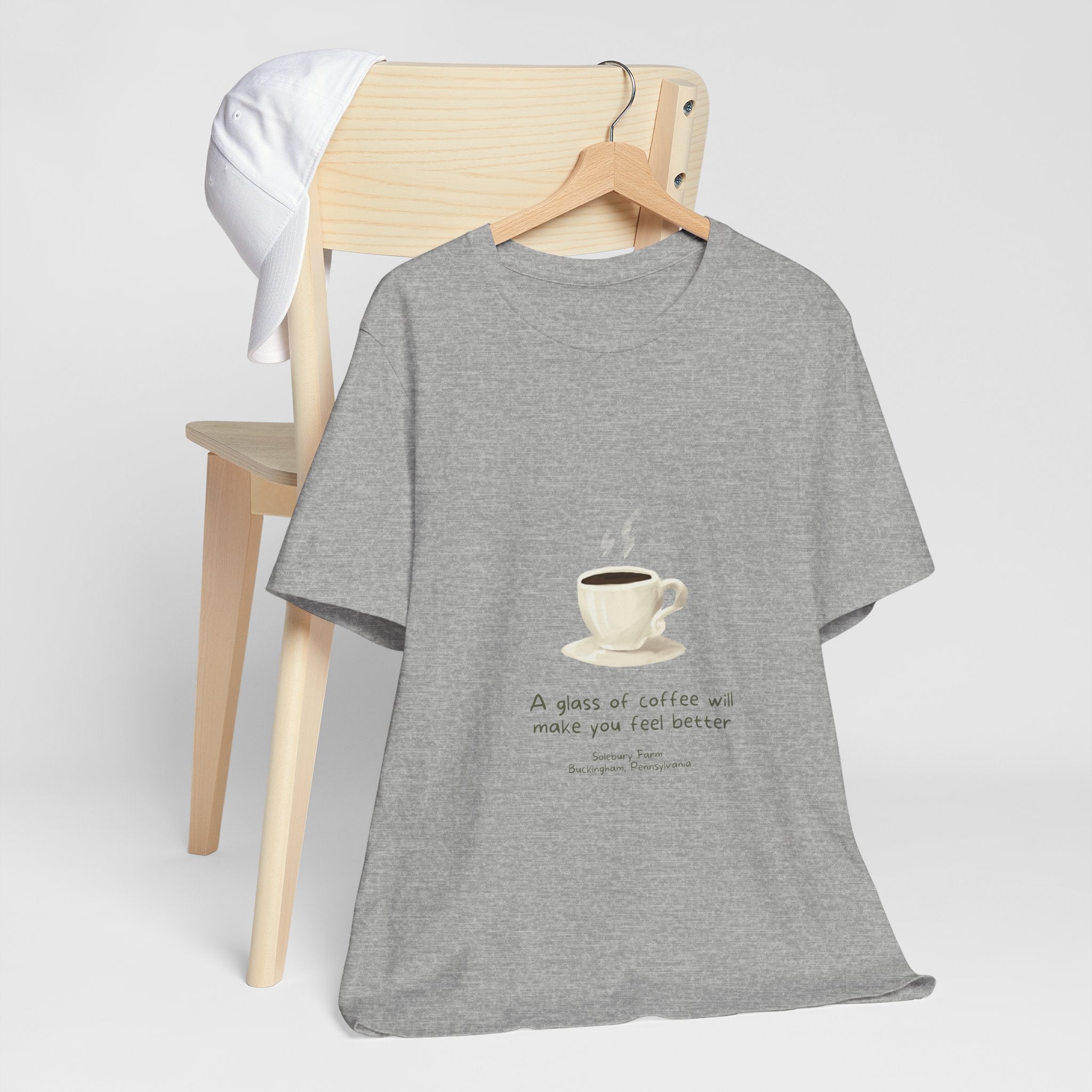 Coffee will make you feel better | Unisex Tee, Funny T-Shirt, Gift for Coffee Lovers, Casual Wear, Cozy Style, Birthday Gift, Tea and Coffee Enthusiast