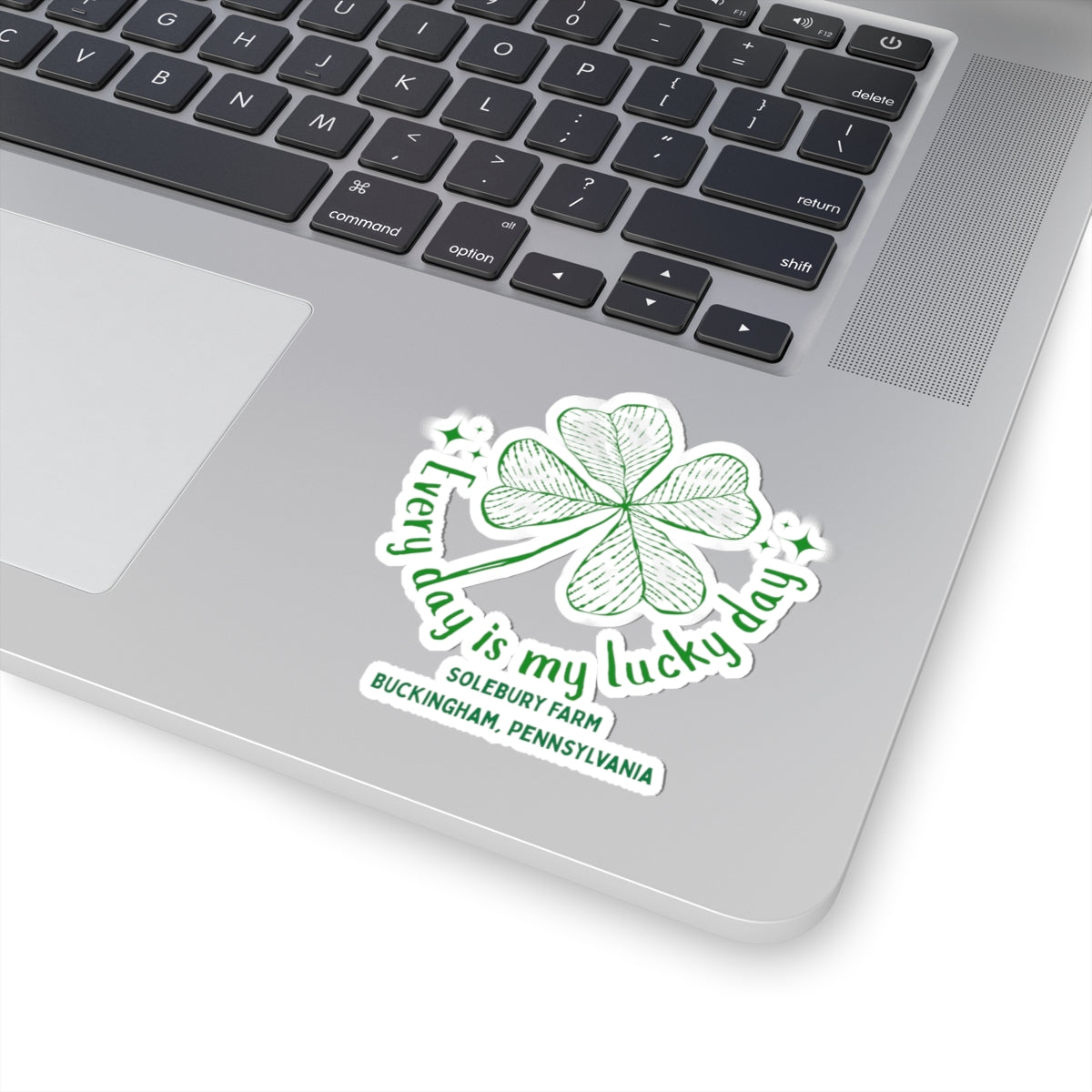 Lucky Clover Stickers | Laptop Decals, Drink Coffee Stickers, Home Office Decor, Gift for Coffee Lovers