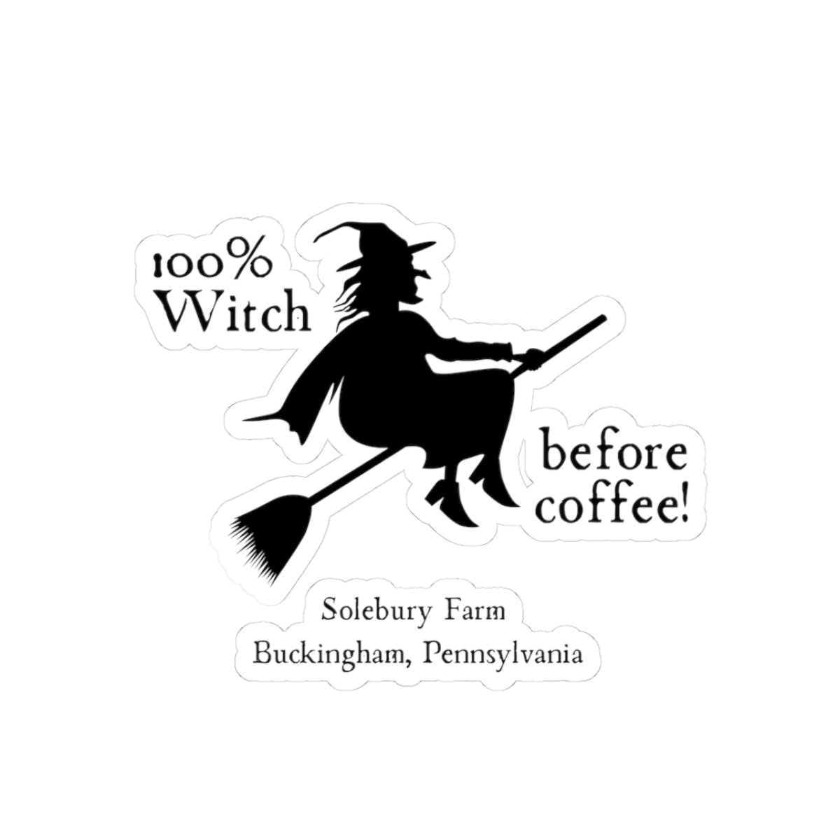 Witch Before Coffee Stickers | Perfect for Fall Decor, Coffee Lovers, Laptop, Journals, Gifting