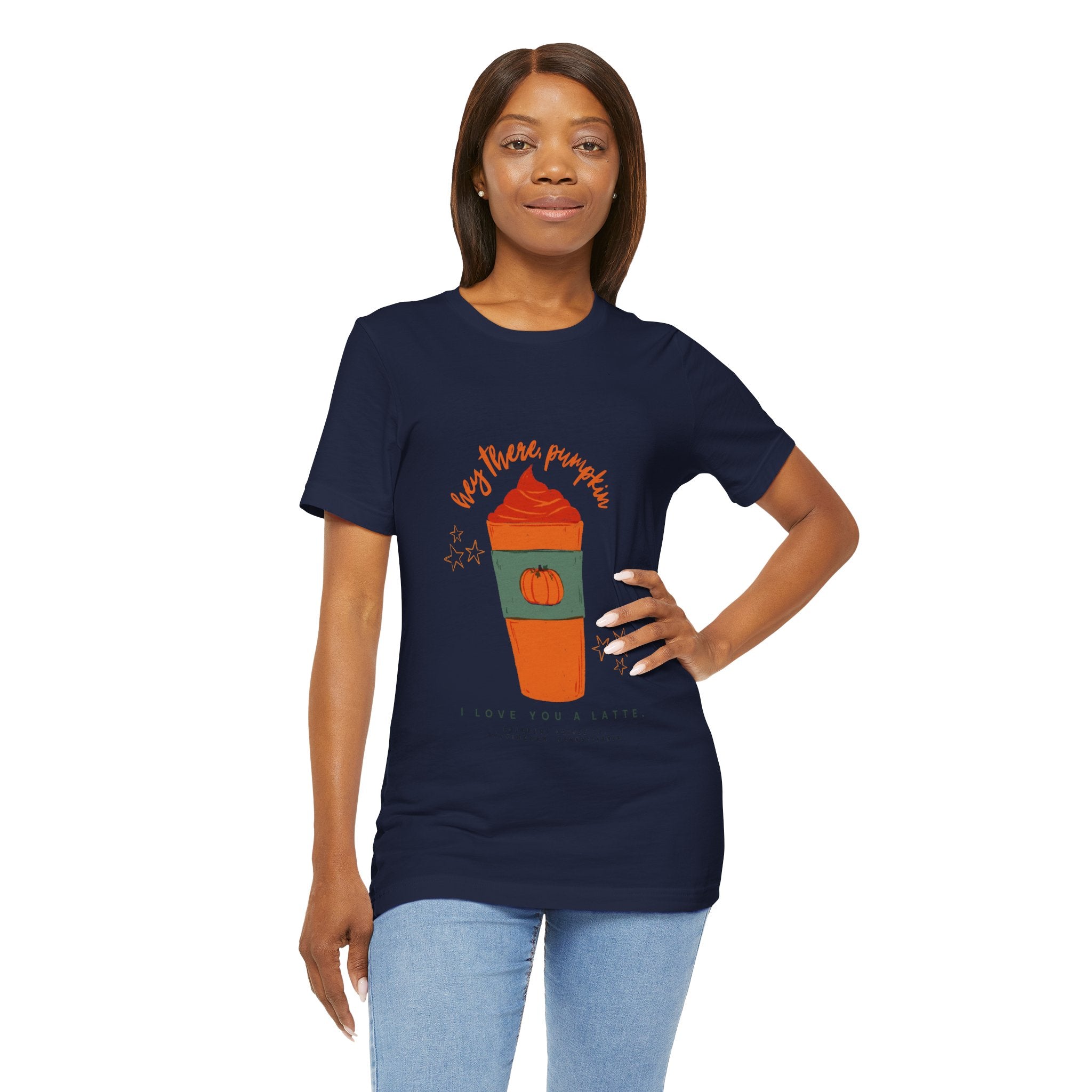 Pumpkin Spice Lover Tee, Fall T-Shirt, Autumn Shirt, Coffee Enthusiast Gift, Halloween Apparel, Seasonal Fashion