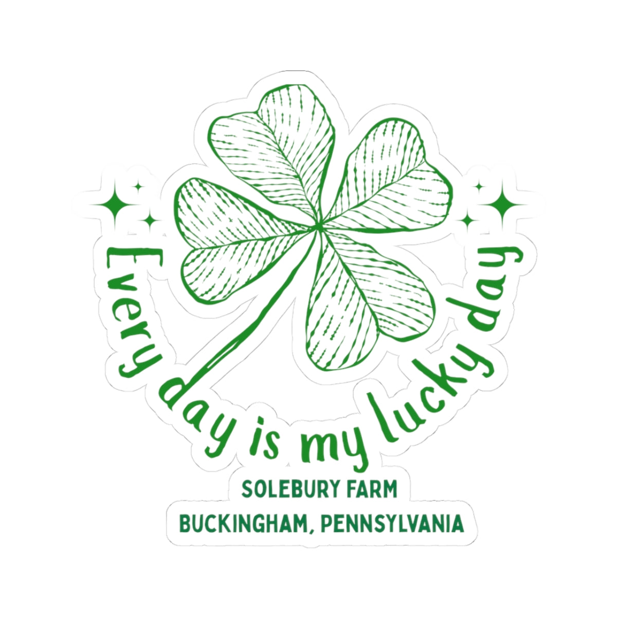 Lucky Clover Stickers | Laptop Decals, Drink Coffee Stickers, Home Office Decor, Gift for Coffee Lovers