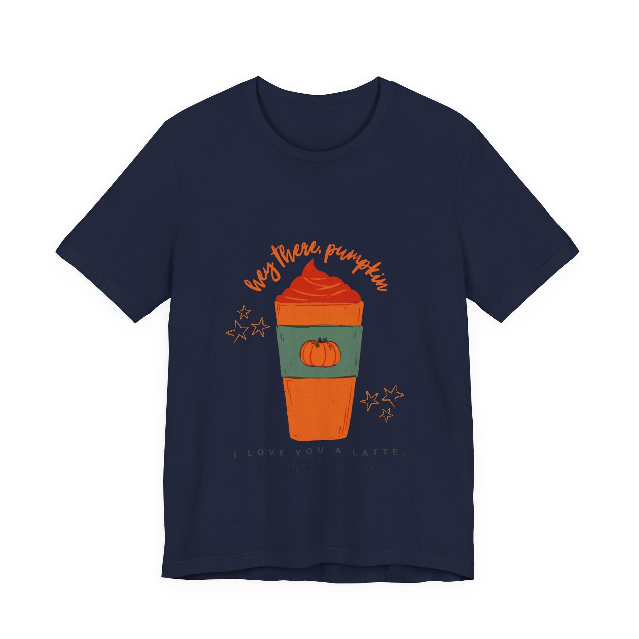 Pumpkin Spice Lover Tee, Fall T-Shirt, Autumn Shirt, Coffee Enthusiast Gift, Halloween Apparel, Seasonal Fashion