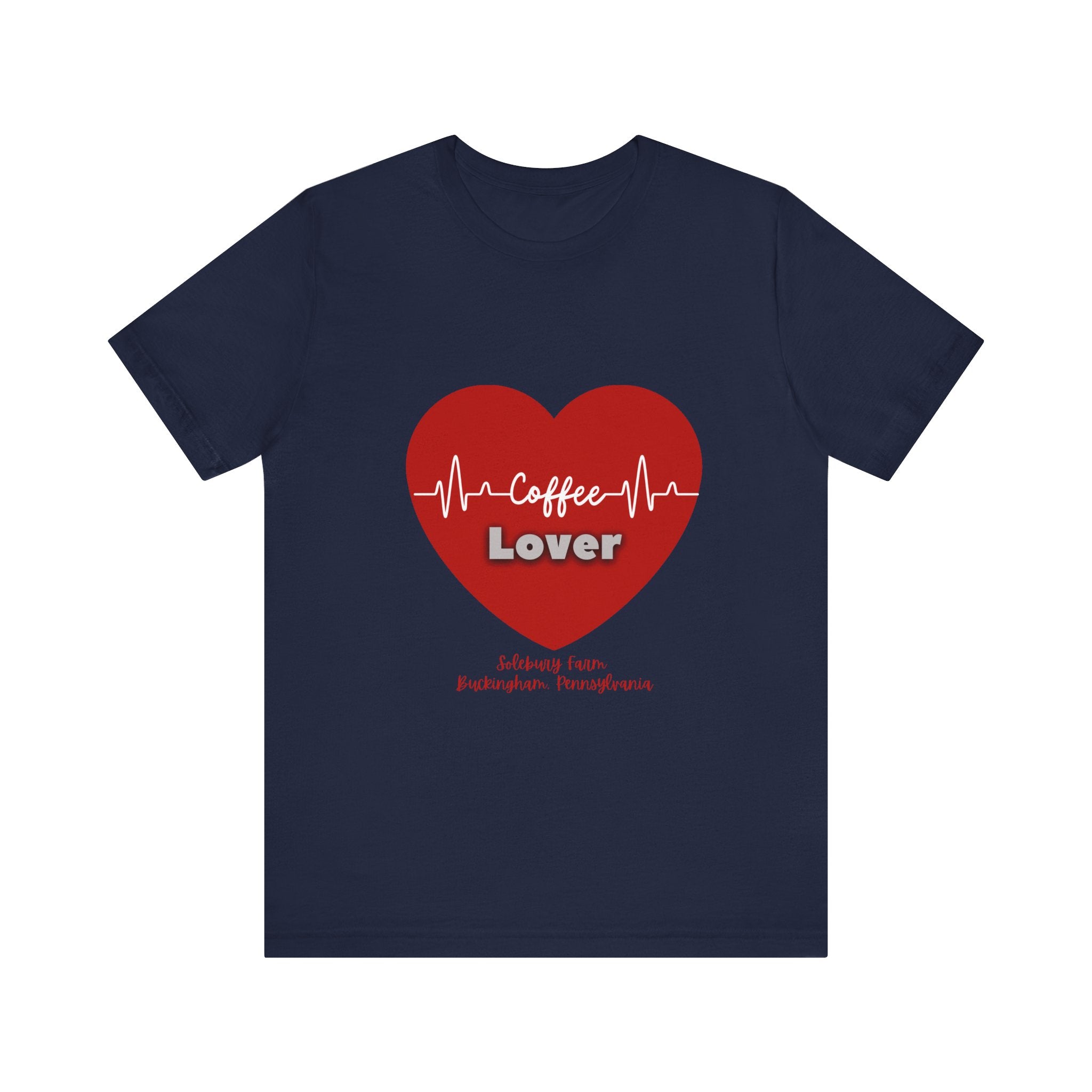 Coffee Lover Heartbeat Tee | Gift for Coffee Lovers, Brewed with Love, Casual T-Shirt, Perfect for Birthdays, Coffee Shop Days