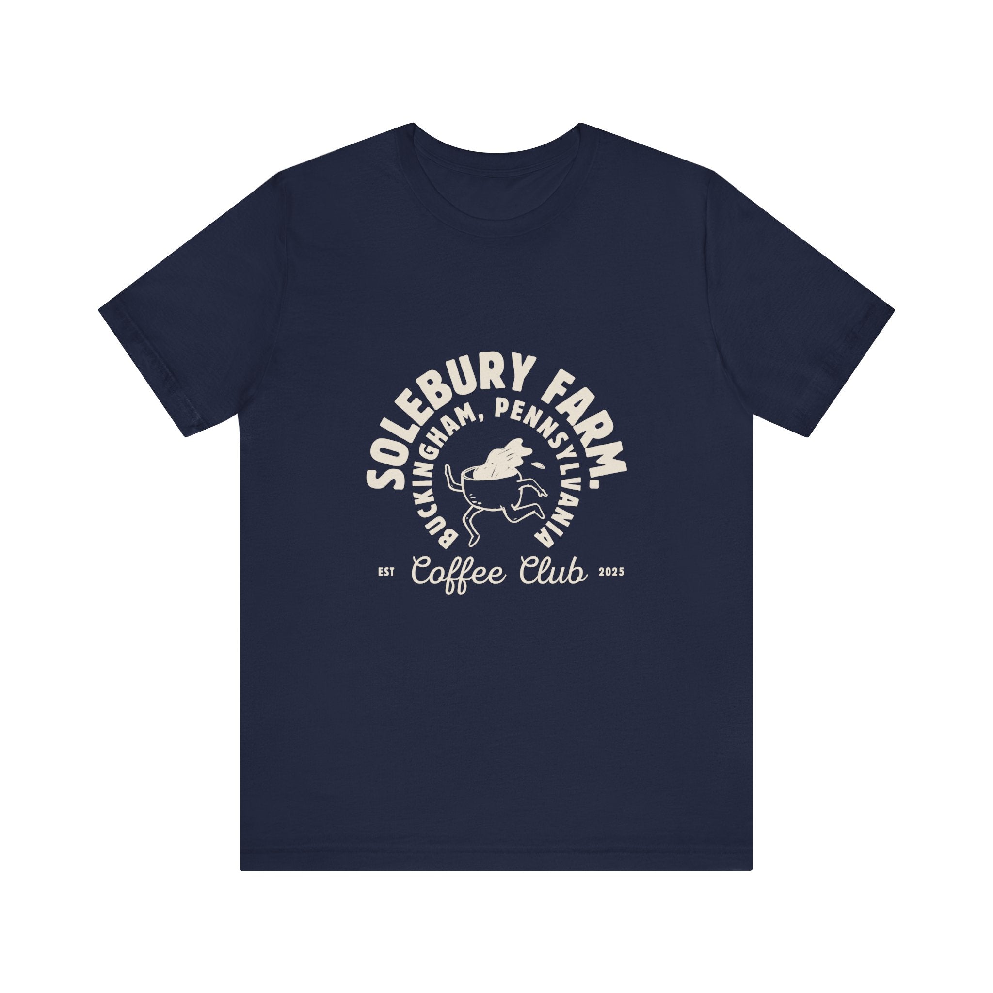Solebury Farm Unisex Tee - Casual Coffee Lover's Essential, Ideal Gift for Birthdays, Holidays, Coffee Shop Outings, Summer Wear