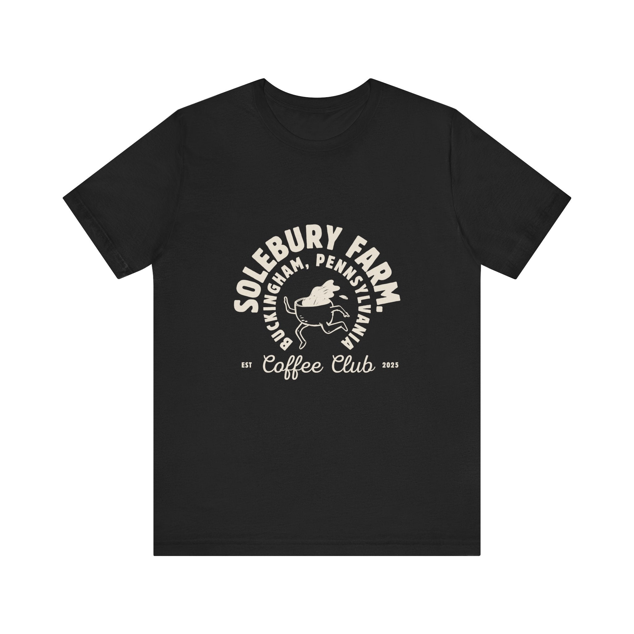 Solebury Farm Unisex Tee - Casual Coffee Lover's Essential, Ideal Gift for Birthdays, Holidays, Coffee Shop Outings, Summer Wear