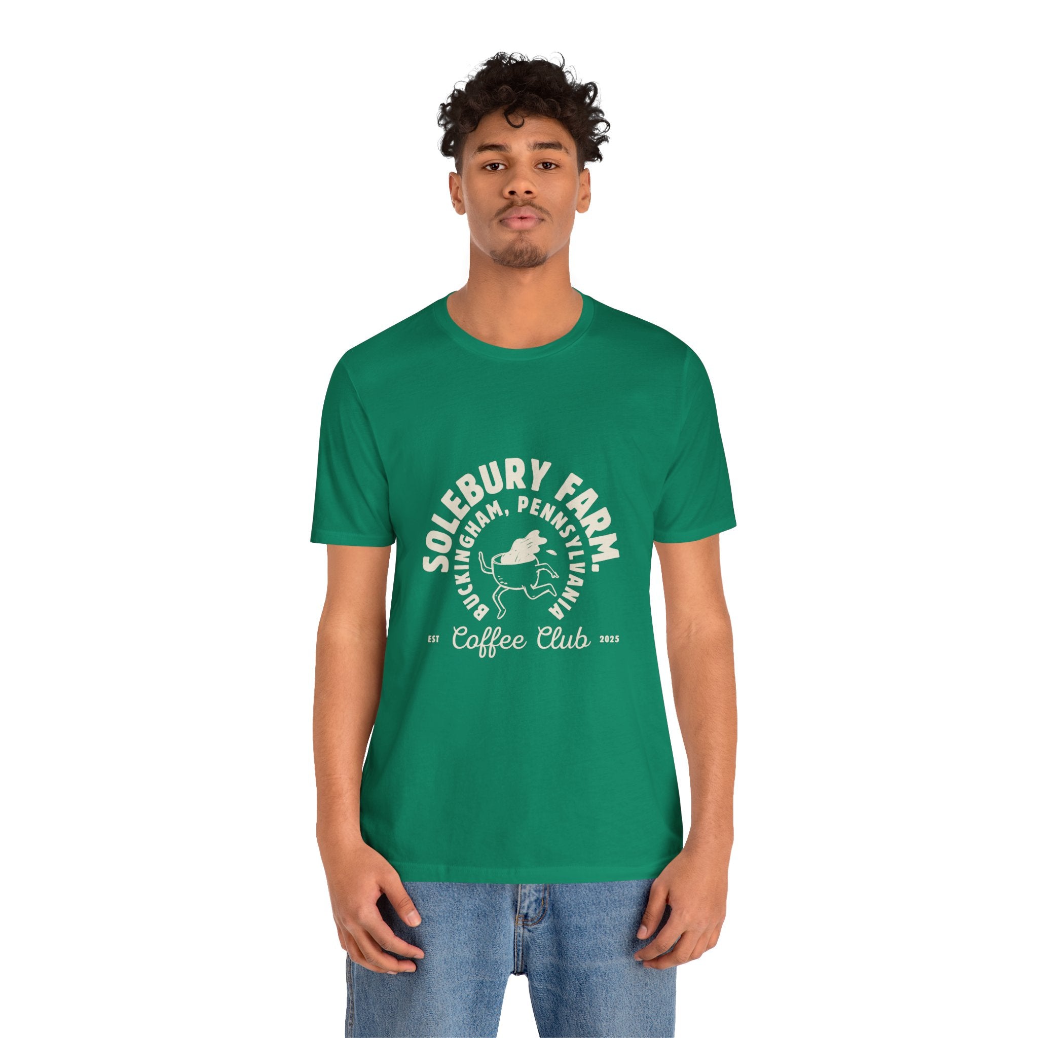 Solebury Farm Unisex Tee - Casual Coffee Lover's Essential, Ideal Gift for Birthdays, Holidays, Coffee Shop Outings, Summer Wear