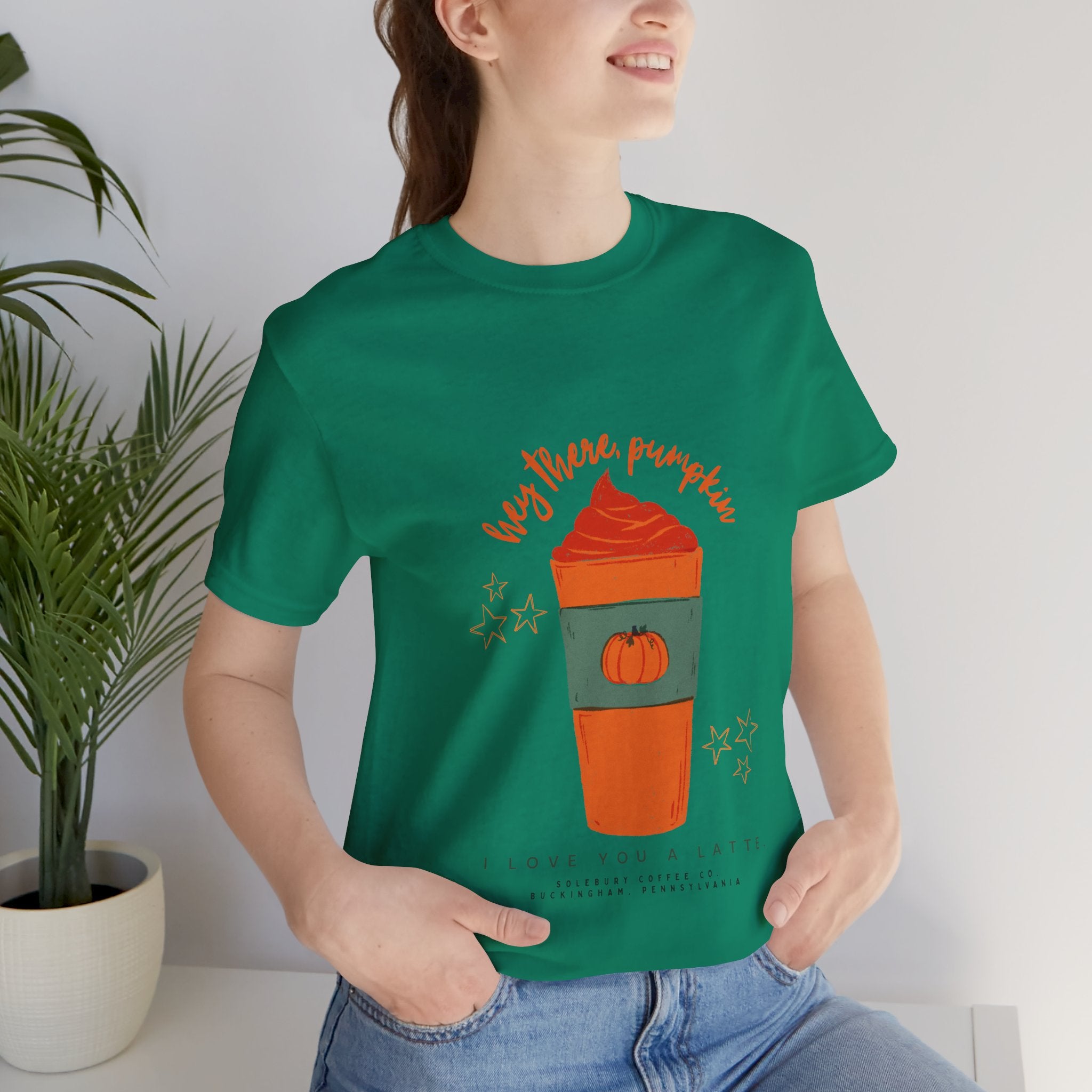 Pumpkin Spice Lover Tee, Fall T-Shirt, Autumn Shirt, Coffee Enthusiast Gift, Halloween Apparel, Seasonal Fashion