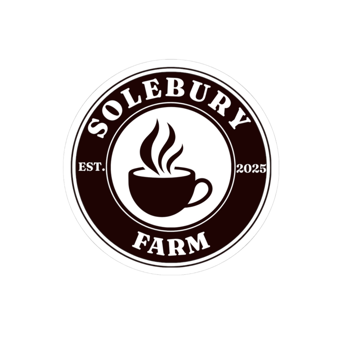 Solebury Farm Stickers | Laptop Decals, Drink Coffee Stickers, Home Office Decor, Gift for Coffee Lovers