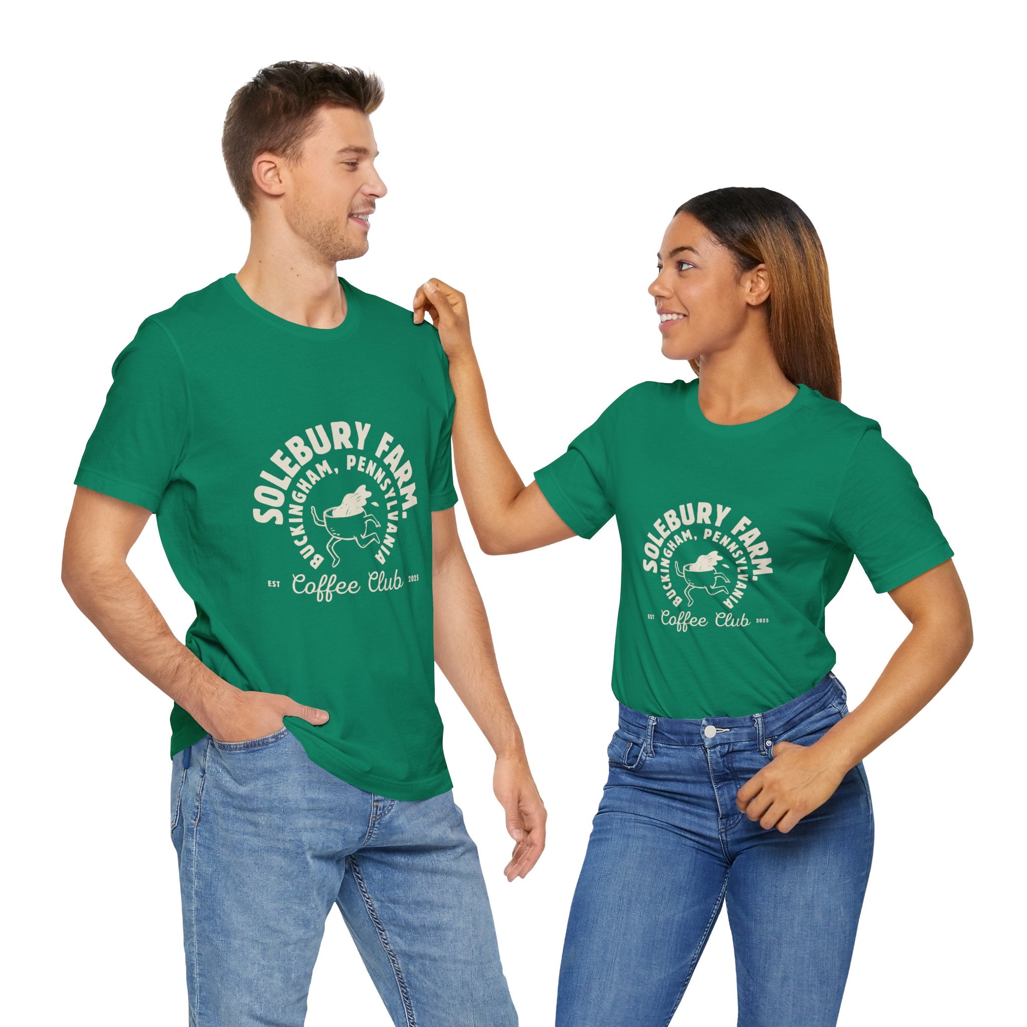 Solebury Farm Unisex Tee - Casual Coffee Lover's Essential, Ideal Gift for Birthdays, Holidays, Coffee Shop Outings, Summer Wear