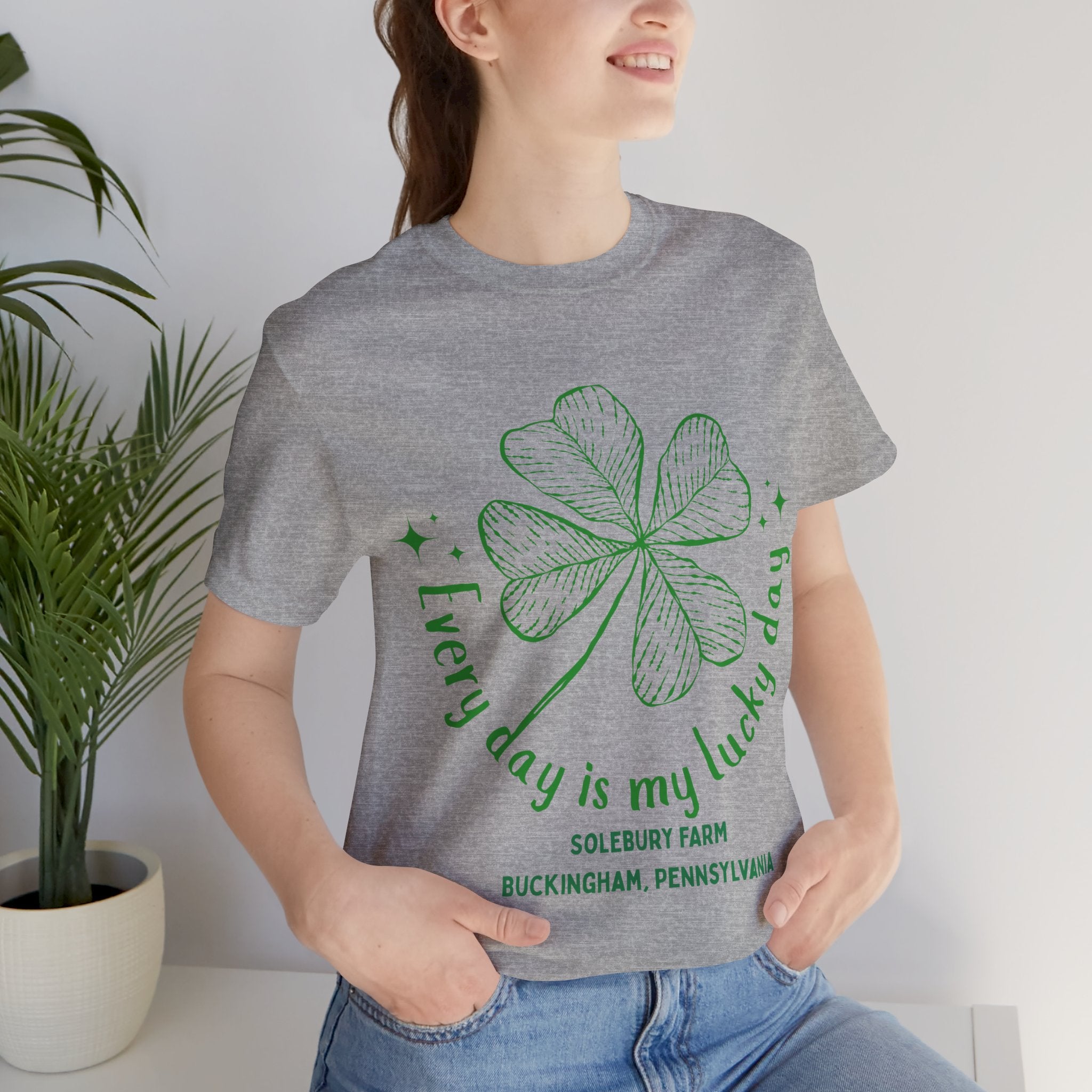 Every Day is My Lucky Day Tee | Unisex Shirt for St. Patrick's Day, Gift for Luck Enthusiasts, Casual Wear, Clover Design