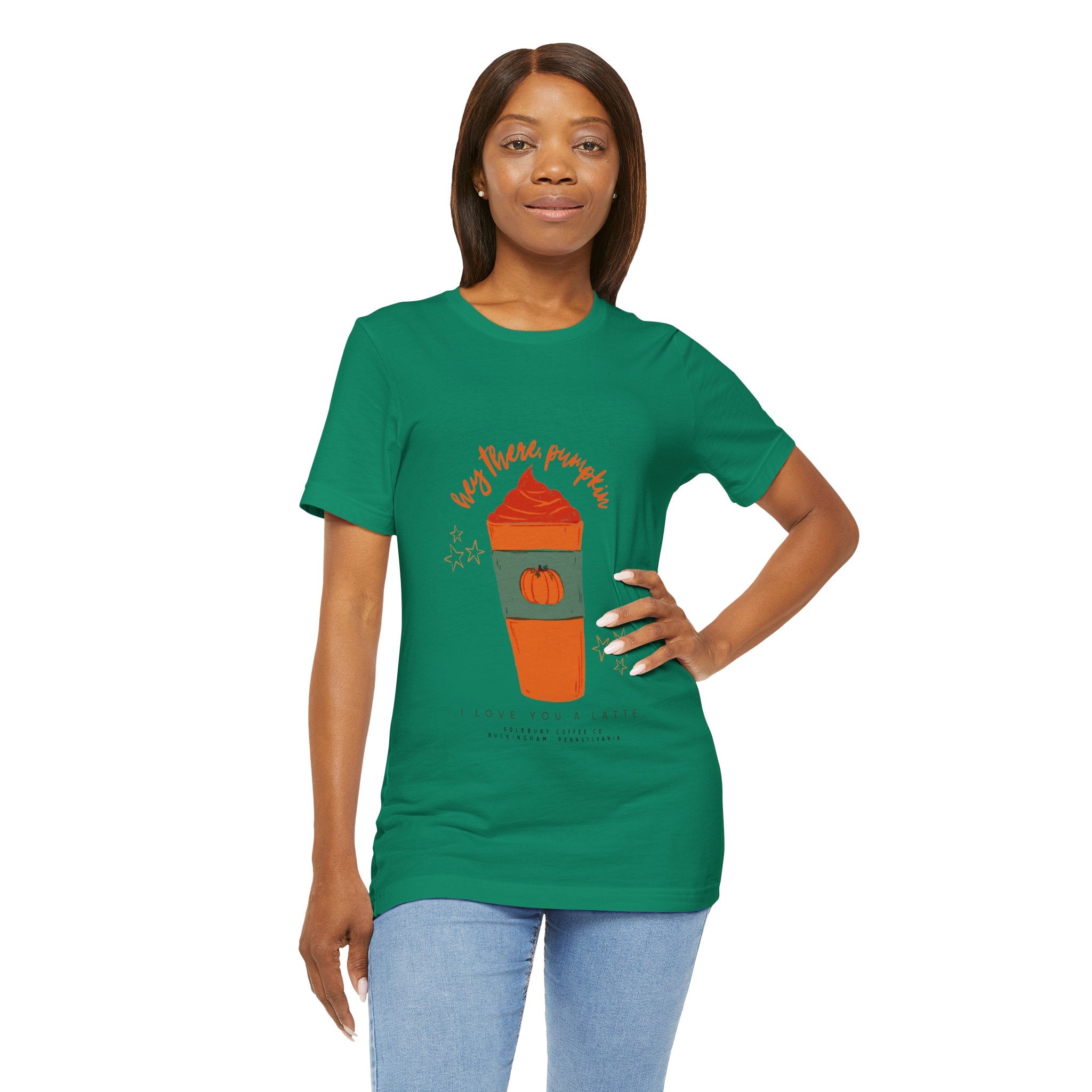 Pumpkin Spice Lover Tee, Fall T-Shirt, Autumn Shirt, Coffee Enthusiast Gift, Halloween Apparel, Seasonal Fashion