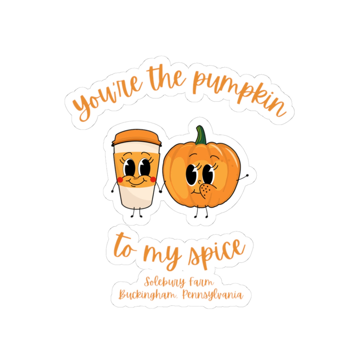 Halloween Pumpkin Spice Stickers | Perfect for Fall Decor, Coffee Lovers, Laptop, Journals, Gifting